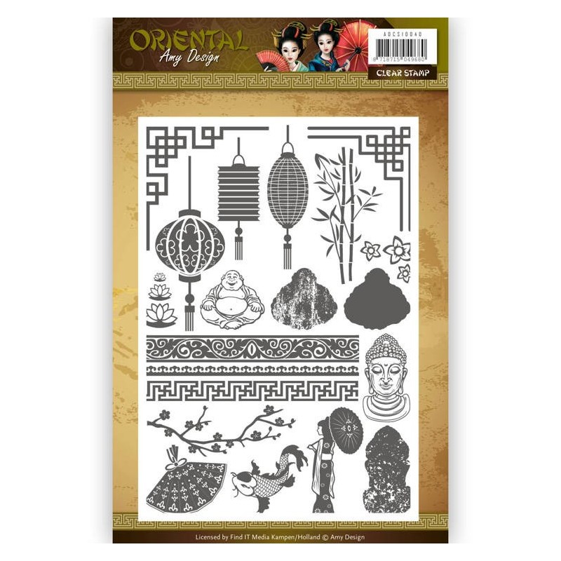 (ADCS10040)Clearstamp - Amy Design Oriental