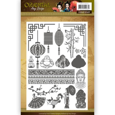 (ADCS10040)Clearstamp - Amy Design Oriental