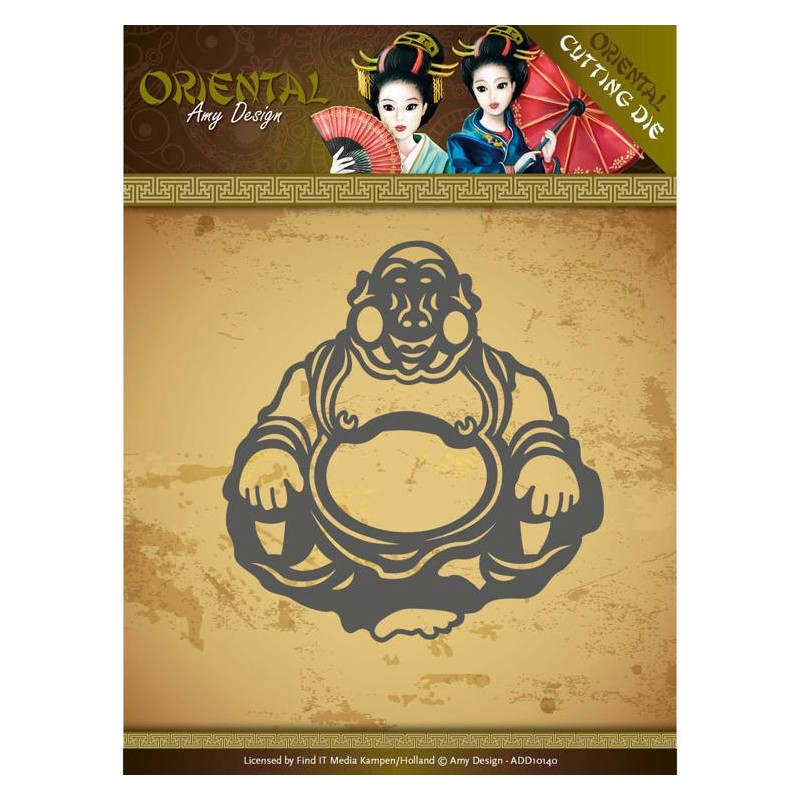 (ADD10140)Dies - Amy Design Oriental - Happy Buddha