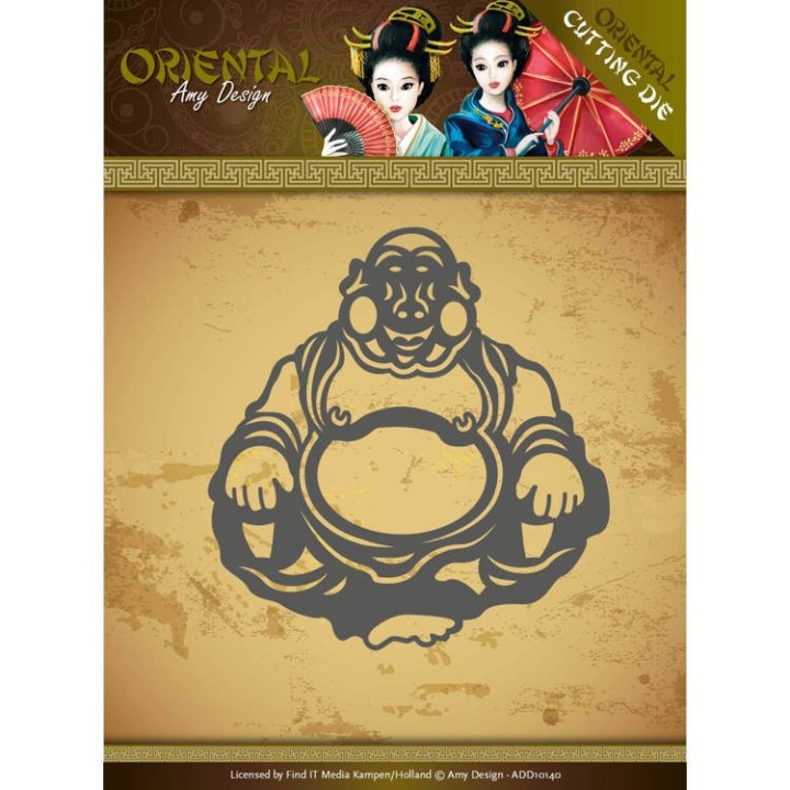(ADD10140)Dies - Amy Design Oriental - Happy Buddha