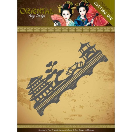 (ADD10144)Dies - Amy Design Oriental - Chinese Landscape