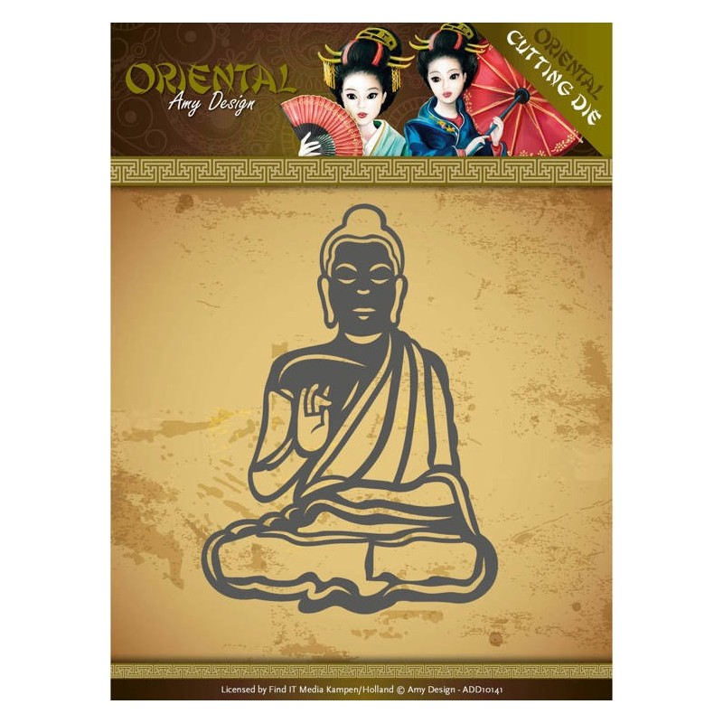 (ADD10141)Dies - Amy Design Oriental - Meditating Buddhist