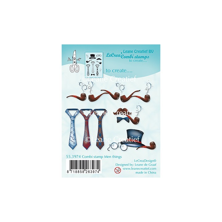 (55.3974)Clear stamp combi Men things