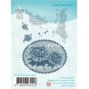 (55.4018)Clear stamp Lace oval Roses