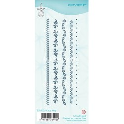 (55.4025)Clear stamp Lace long