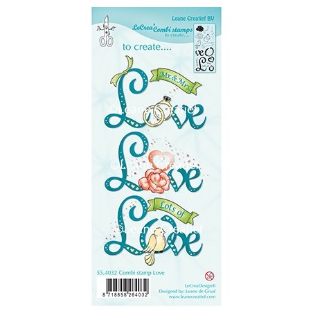 (55.4032)Clear stamp Combi Love
