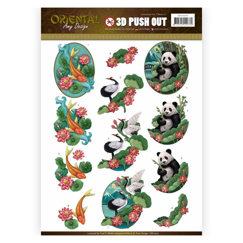 (SB10250)Push Out - Amy Design - Oriental - Animals