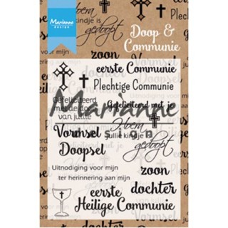(CS1005)Clear stamp Doop en communie
