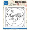 (PP2805)Clear stamp Powder Pink  Dutch rooster