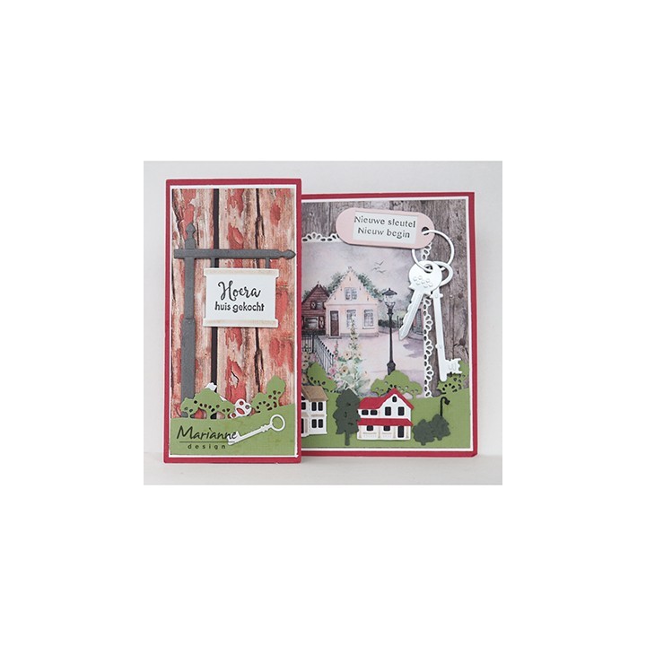 (LR0523)Creatables stencil Key ring