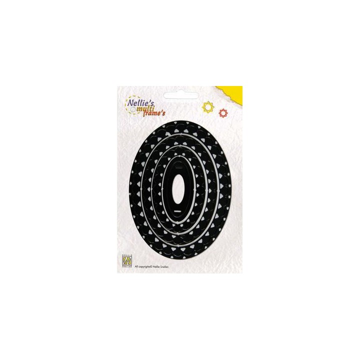 (MFD007)Frame Dies Multi Oval, 3 Größen