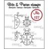 (CLBP127)Crealies Clearstamp Bits&Pieces no. 127 4x ladybug