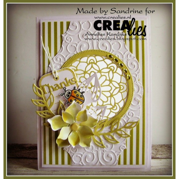 (CLBP127)Crealies Clearstamp Bits&Pieces no. 127 4x ladybug
