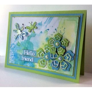 (CLBP128)Crealies Clearstamp Bits&Pieces no. 128 2x dragonfly