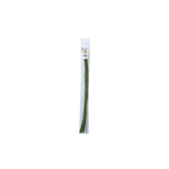(27.4766)Flower Foam paper wrapped wire Light green