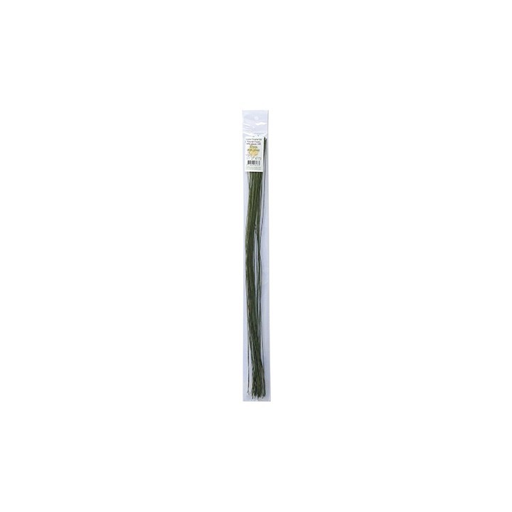 (27.4773)Flower Foam paper wrapped wire Dark green