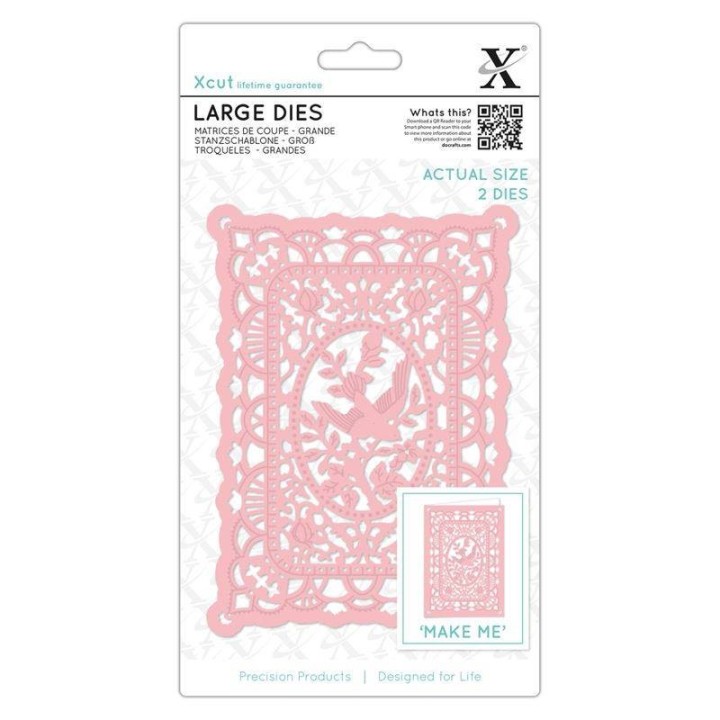 (XCU504096)Xcut Large Dies (2pcs) - Lace Frame