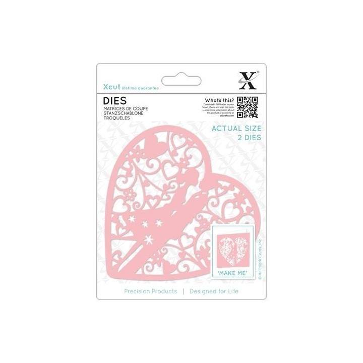 (XCU503087)Xcut Dies (2pcs) - Couple in Heart