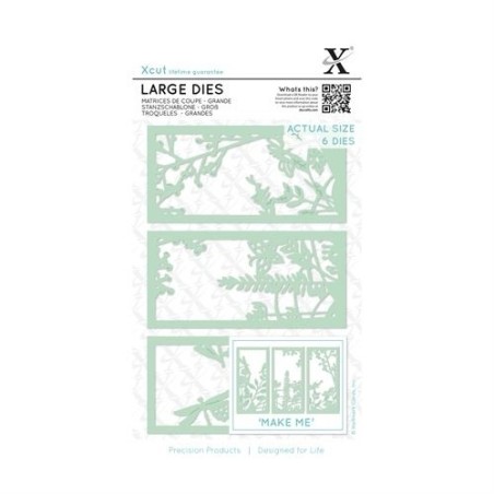 (XCU503097)Xcut Large Dies (6pcs) - Floral Panels