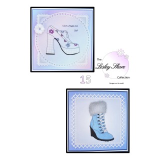 Lesley Shore Pack 15 Boogie Shoe and Fur Trim Boot