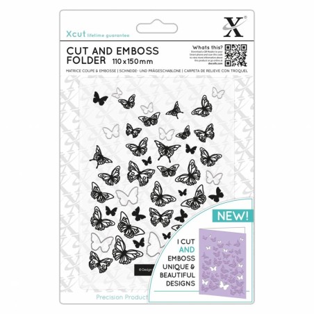 (XCU503824)Xcut 110 x 150mm Cut & Emboss Folder - Butterflies