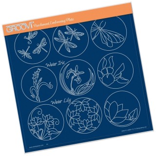 (GRO-PA-40991-15)Groovi Plate A4 LINDA WILLIAMS 123 SAMPLER - DRAGONFLY