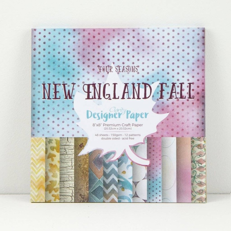 (ACC-CA-30441-88)GROOVI Design Paper Pack 8x8 New England Fall