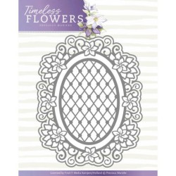 (PM10119)Dies - Precious Marieke - Timeless Flowers - Clematis Oval