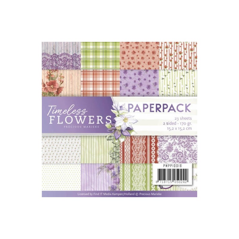 (PMPP10018)Paperpack - Precious Marieke - Timeless Flowers