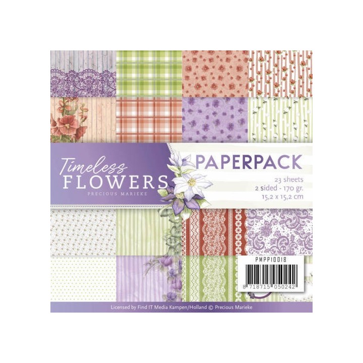 (PMPP10018)Paperpack - Precious Marieke - Timeless Flowers