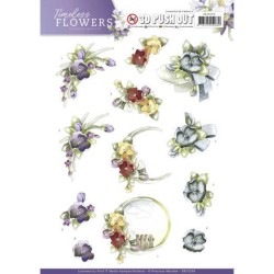 (SB10259)Push Out - Precious Marieke - Timeless Flowers - Violets