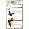 (COC-034)COOSA Crafts clearstamps A6 -Envelope Fly duo