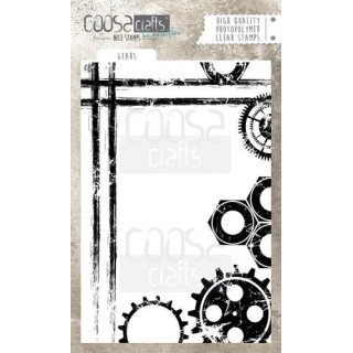 (COC-046)COOSA Crafts clearstamps A6 - Gears