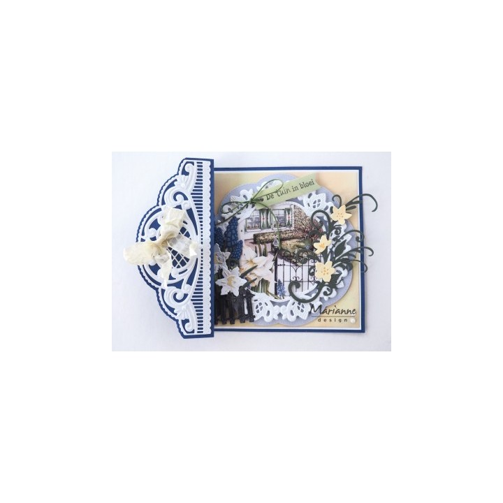 (LR0525)Creatables stencil Anja's border