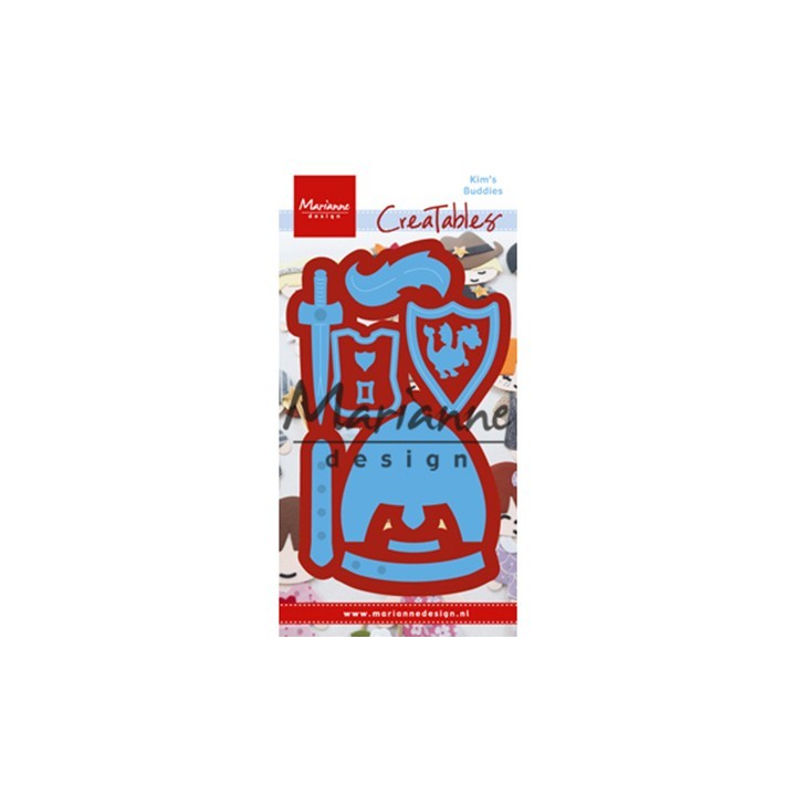 (LR0528)Creatables stencil Kim's Buddies knight