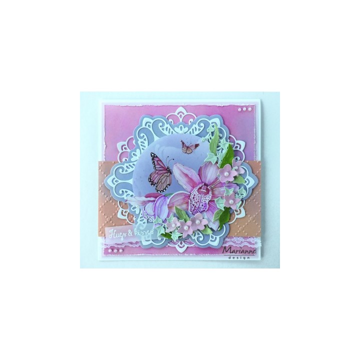 (LR0530)Creatables stencil Royal frame