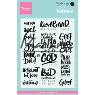 (KJ1725)Clear stamp Vertrouwen
