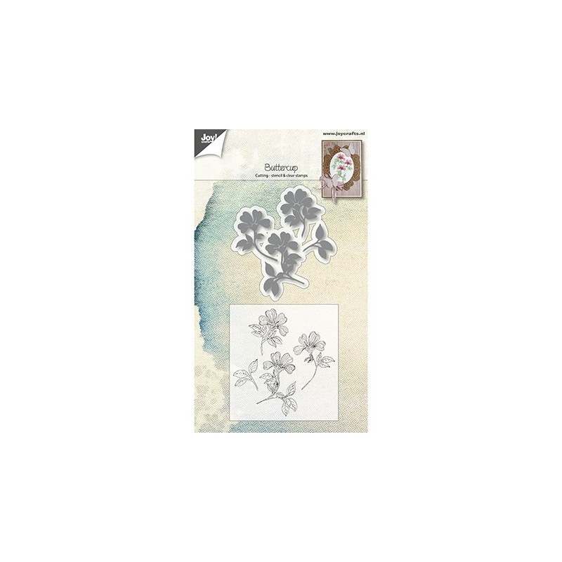 (6004/0024)Clear stamp / Stencil set Buttercup