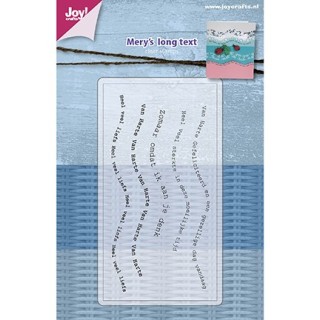 (6410/0477)Clear stamp Mery Texte NL