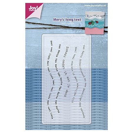 (6410/0477)Clear stamp Mery Texte NL