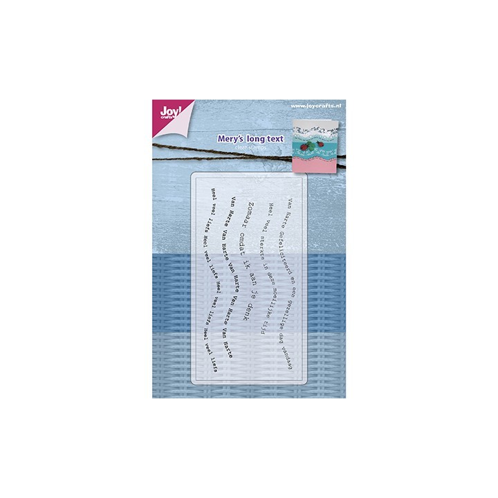 (6410/0477)Clear stamp Mery Texte NL