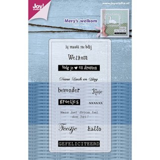 (6410/0478)Clear stamp Mery's Welkom