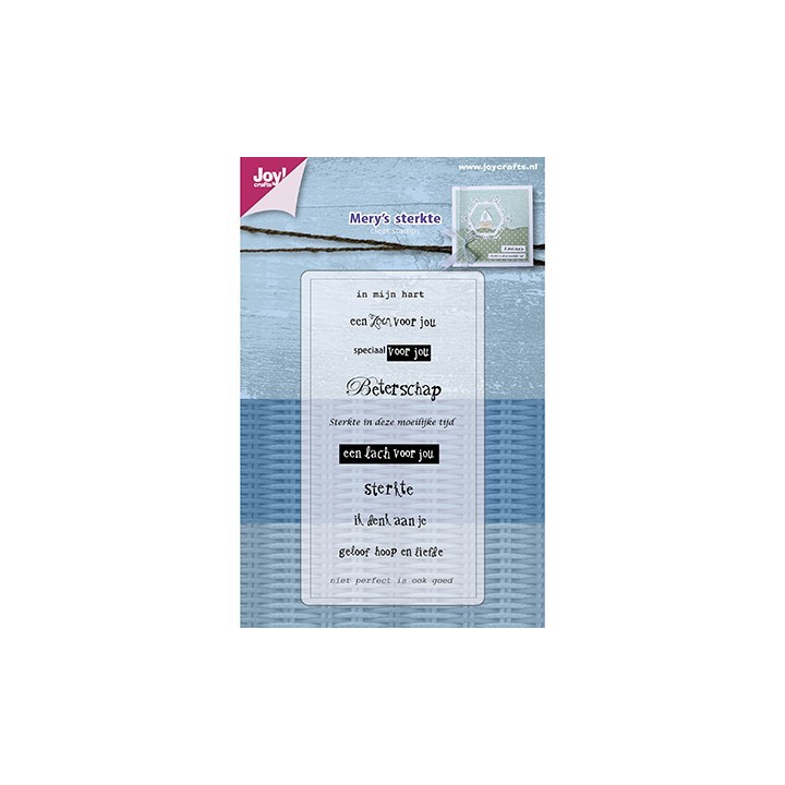 6410/0479)Clear stamp Mery's Sterkte/Beterschap