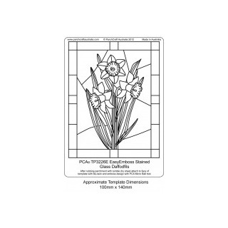 (TP3226E)EMBOSSING Easy Emboss Stained Glass Daffodils