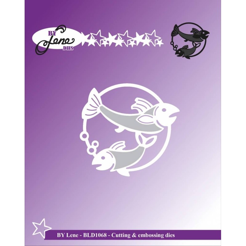 (BLD1068)By Lene Cutting & Embossing Dies The Two Fish (BLD1068)By Lene Cutting & Embossing Dies The Two Fish