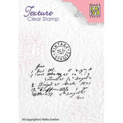 (TXCS008)Nellie's Choice Clear Stamp Texture Writing