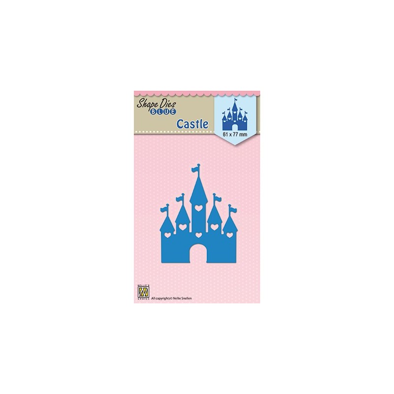 (SDB040)Nellie's Shape Dies blue Easter Castle