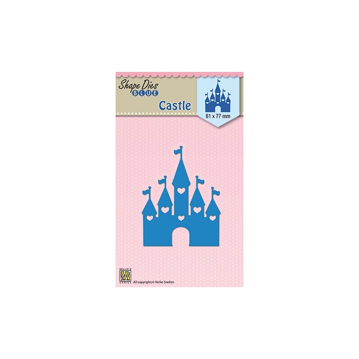 (SDB040)Nellie's Shape Dies blue Easter Castle