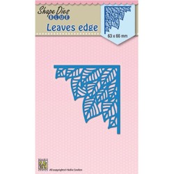 (SDB041)Nellie's Shape Dies blue Leaves edge