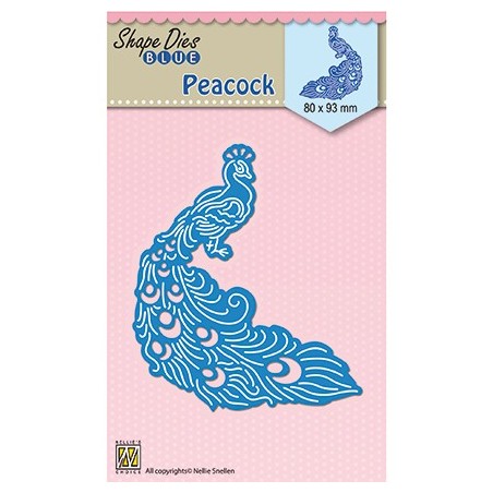 (SDB042)Nellie's Shape Dies blue Peacock